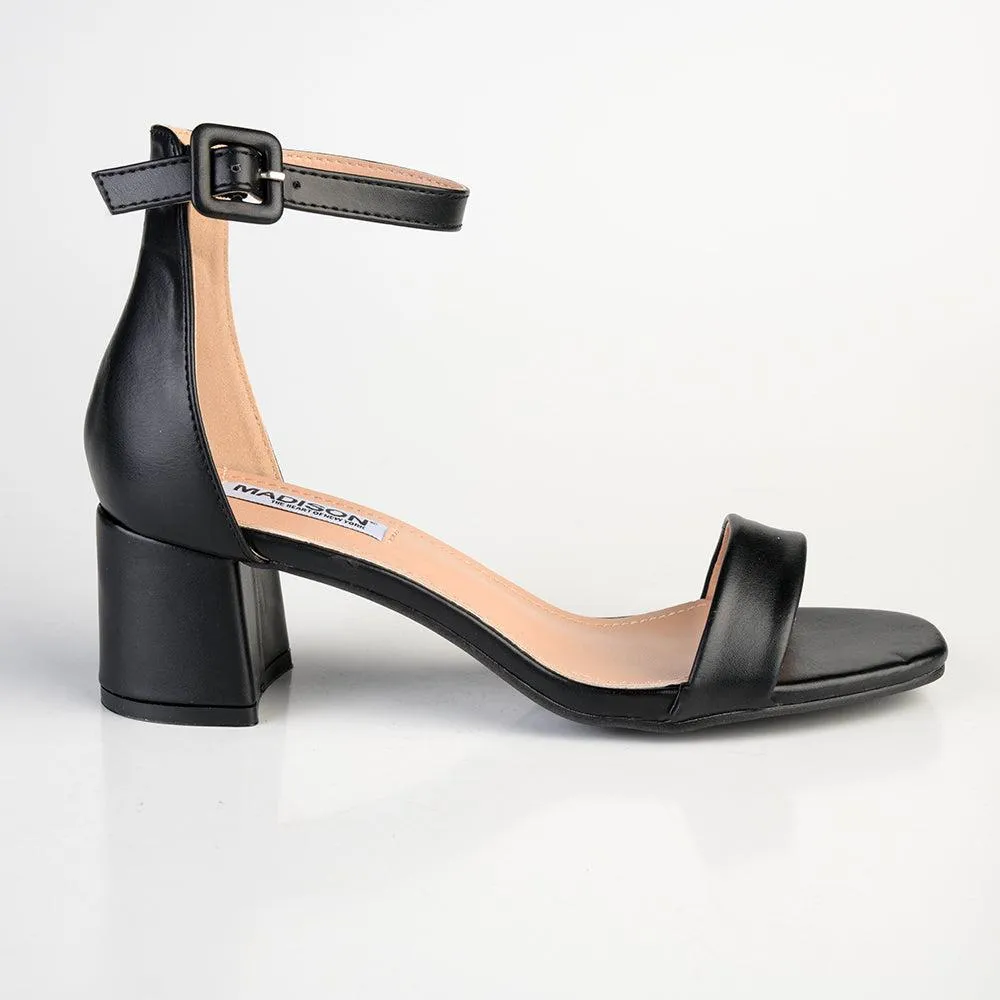 Madison Amira Block Heel Sandal - Black