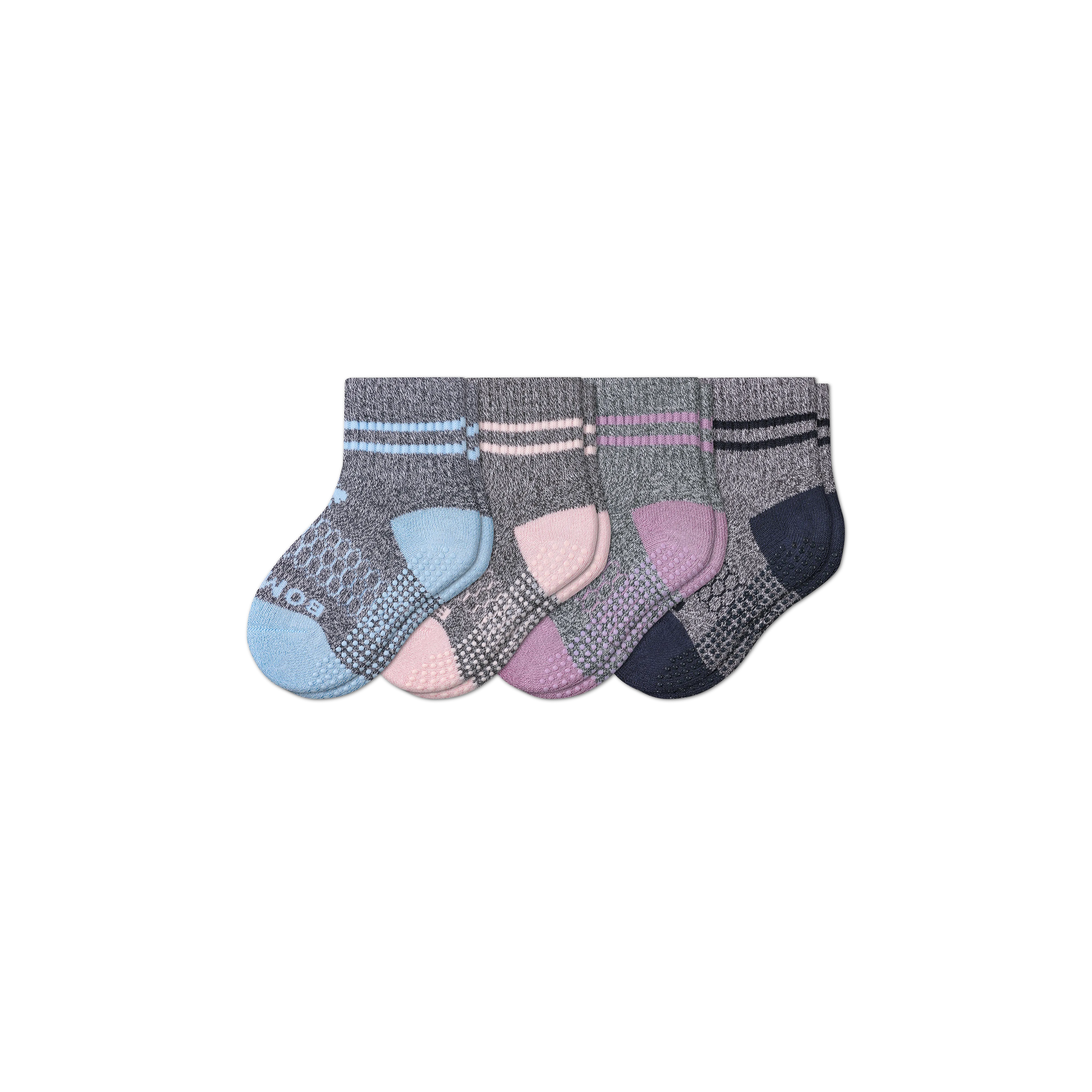 Toddler Originals Gripper Calf Sock 4-Pack