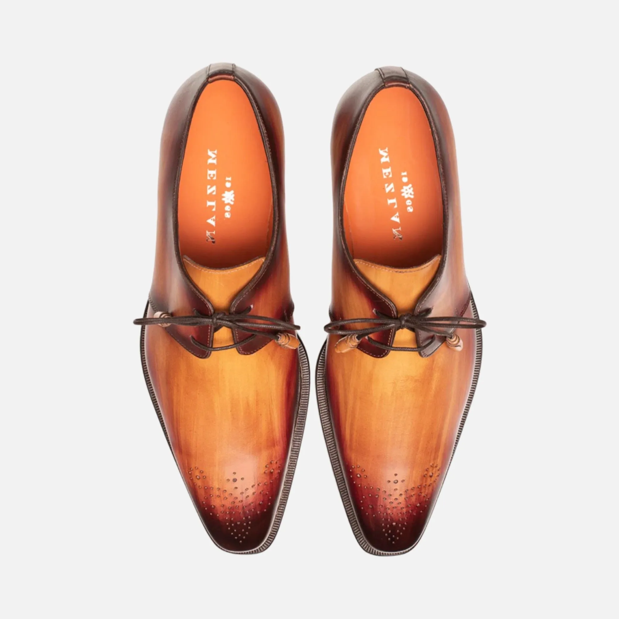 Mezlan Principe Dress Derby with Hand-Rubbed Artisan Finish