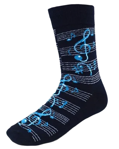 Music Staff Socks