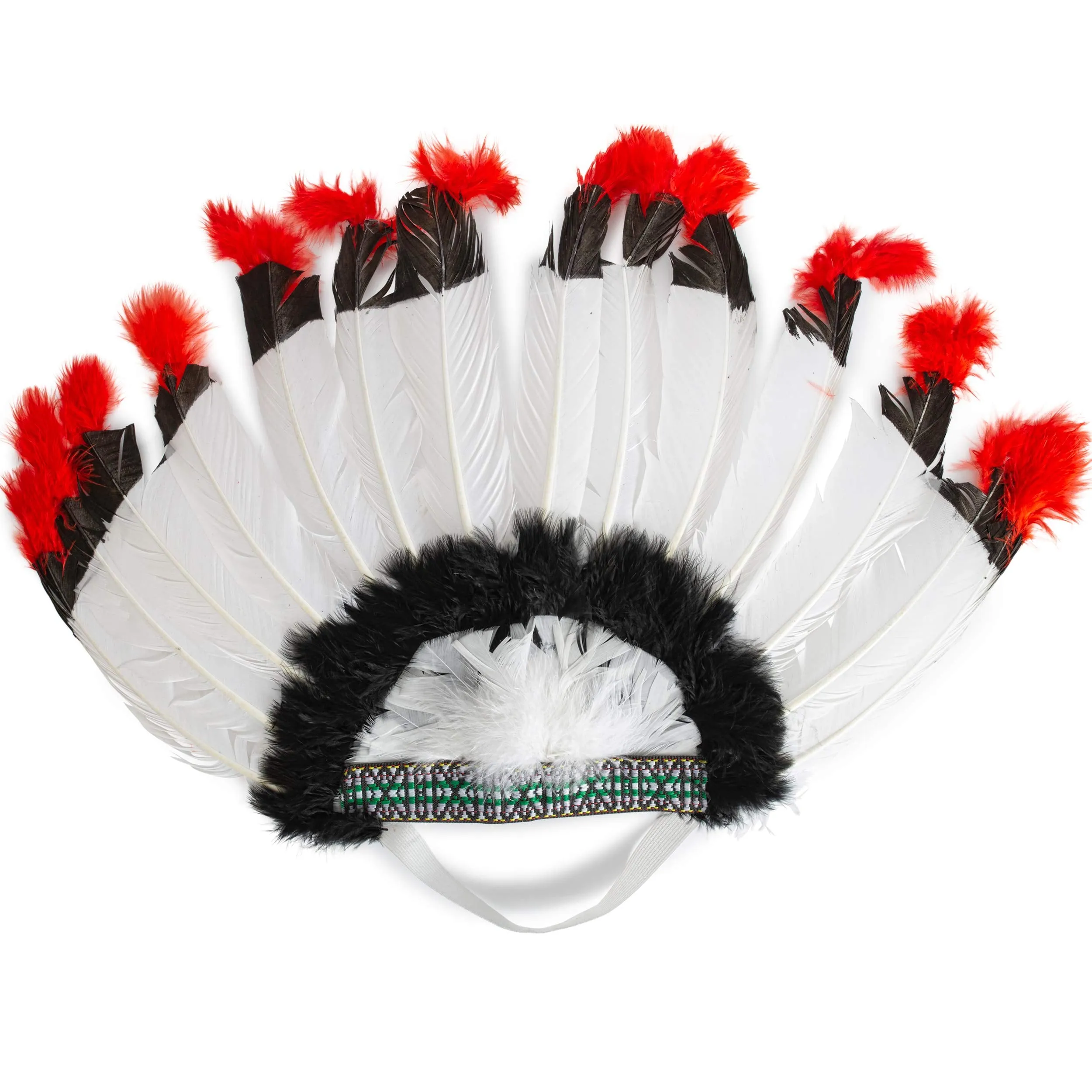 Native American Chief Headdress - Indian Costume Feather Head Dress Headpiece Headband Accessories for Adults and Kids