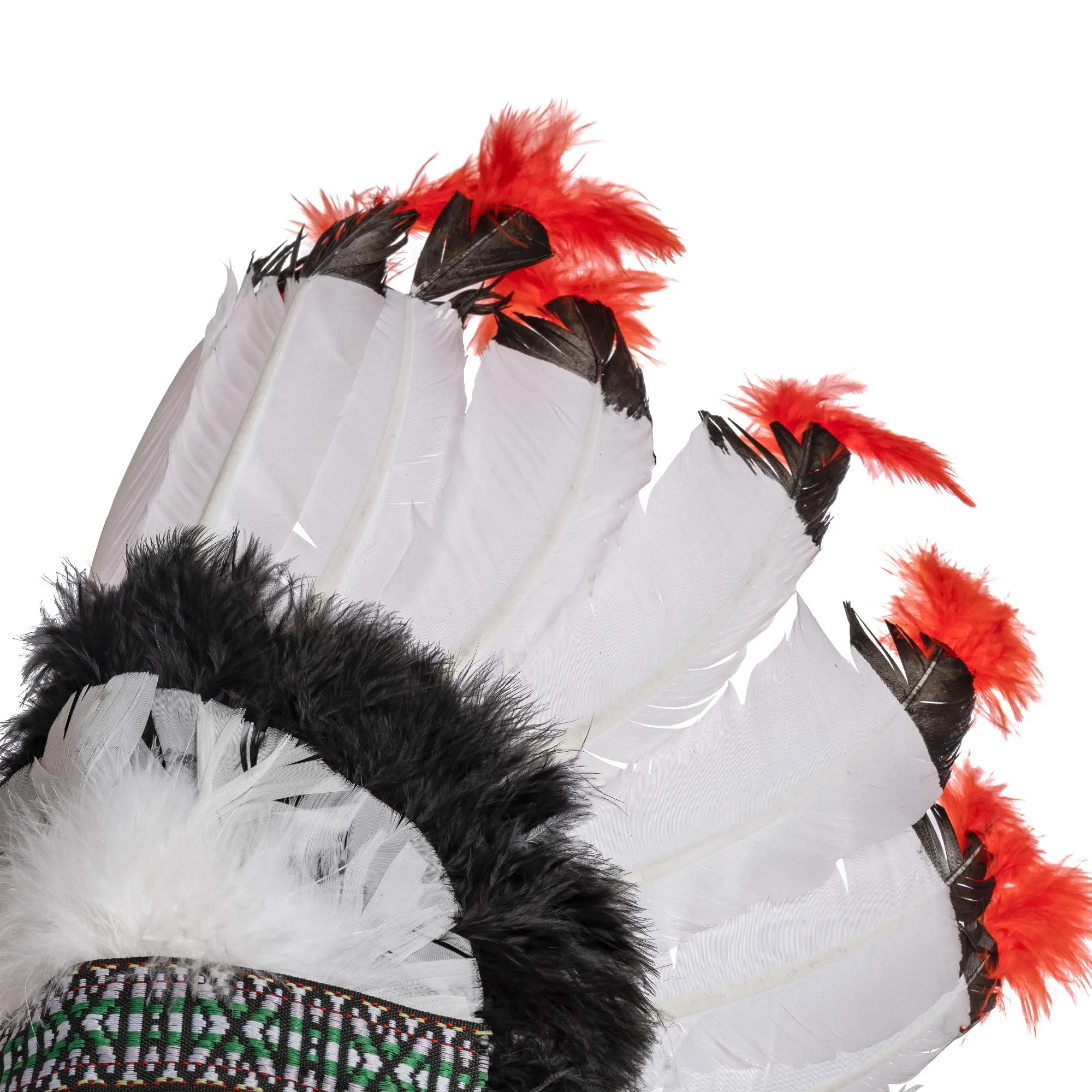 Native American Chief Headdress - Indian Costume Feather Head Dress Headpiece Headband Accessories for Adults and Kids