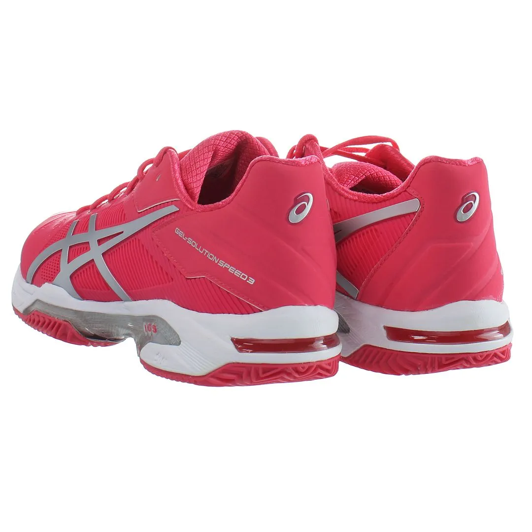 Asics Gel-Solution Speed 3 Clay Womens Pink Padel Trainers