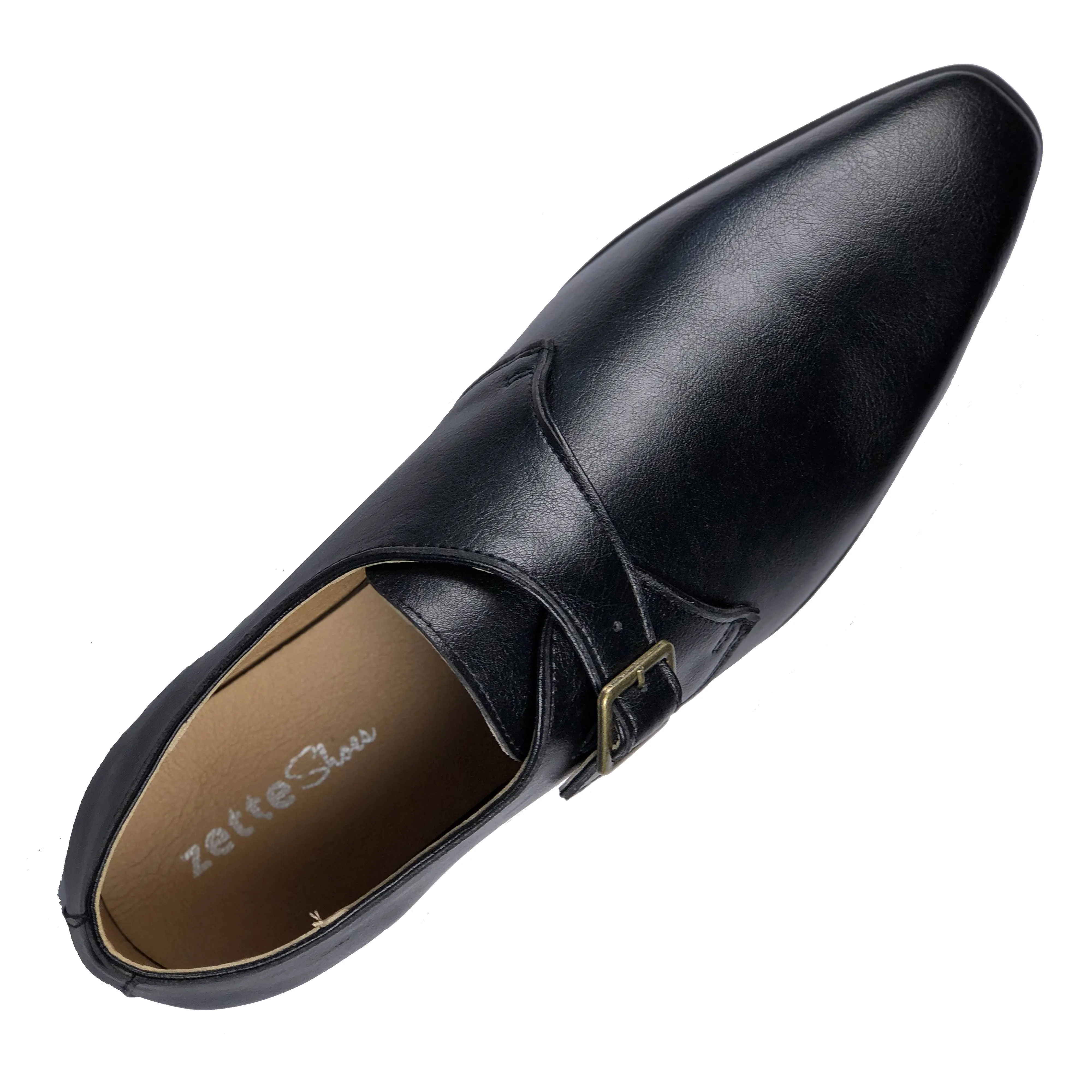 'Pierre 2' Vegan Monk Shoe by Zette Shoes - Black