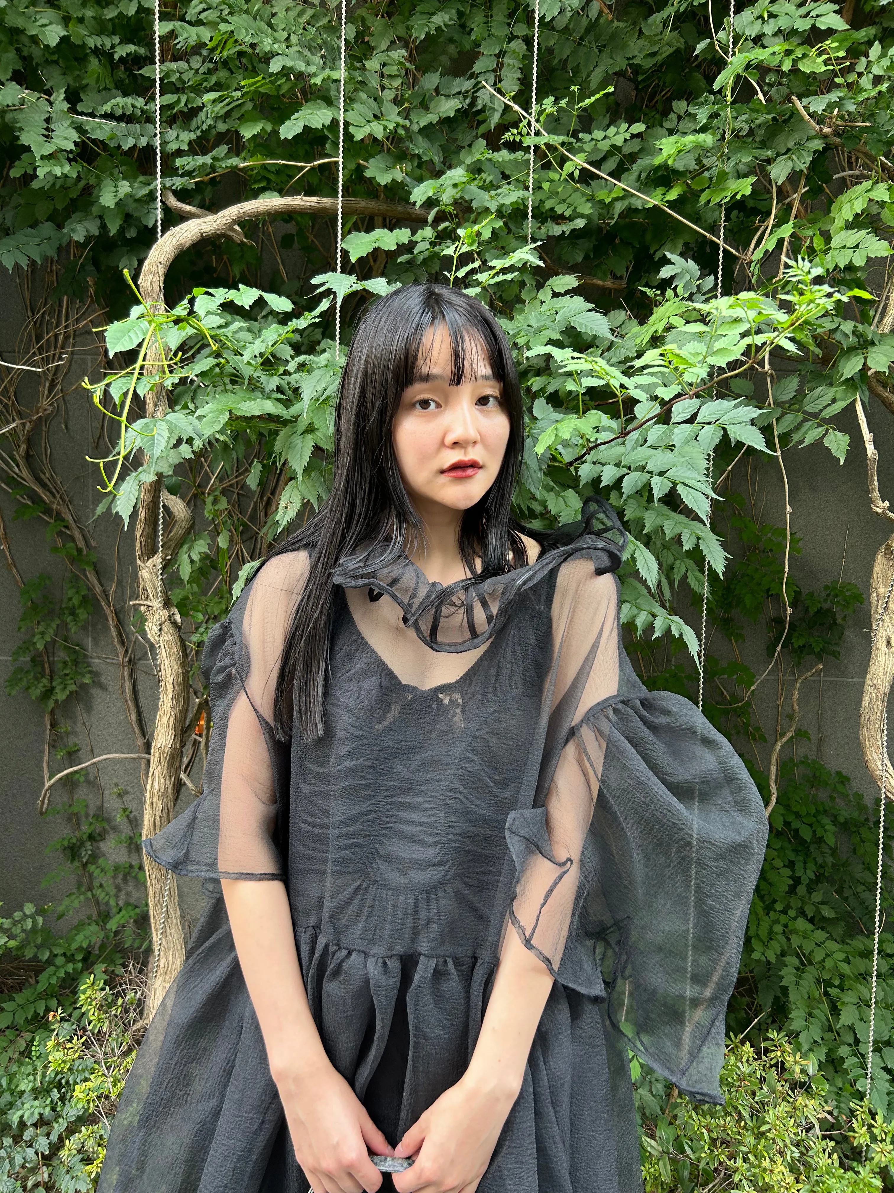 Peach Parade Dress / Black