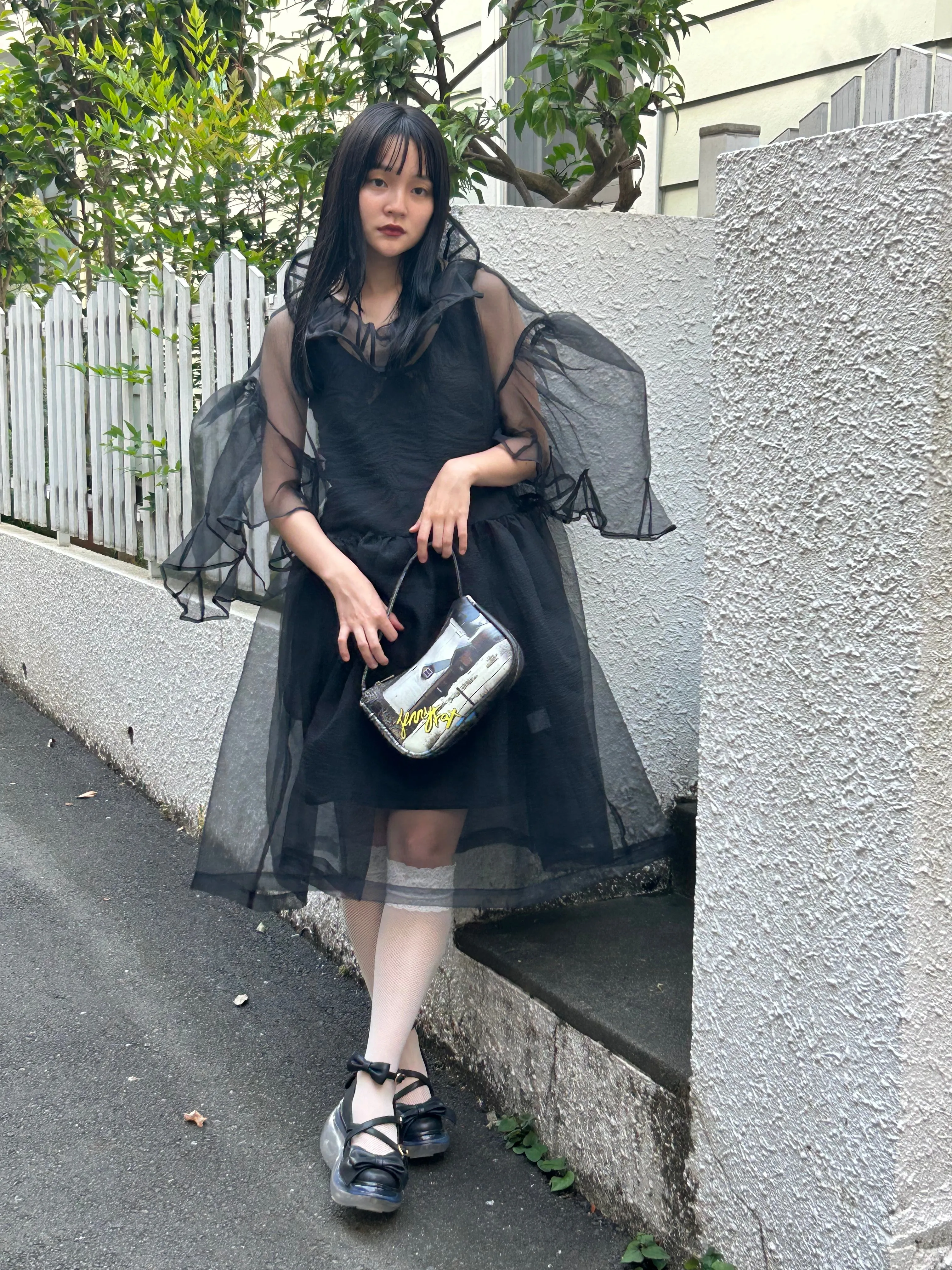 Peach Parade Dress / Black