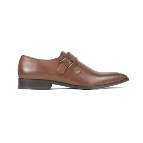 'Pierre' Vegan Monk Shoe by Zette Shoes - Chestnut