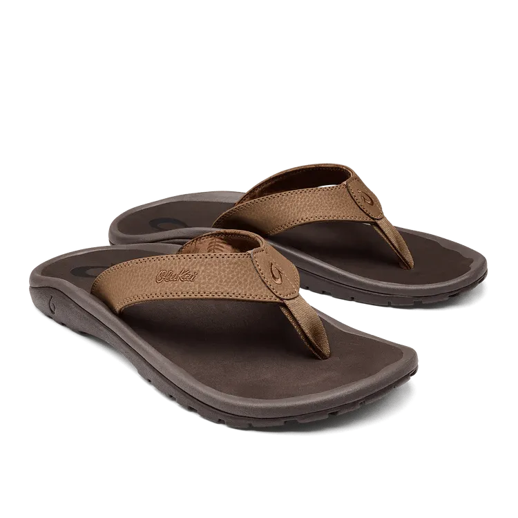 Olukai Men's Ohana - Tan/Dark Java