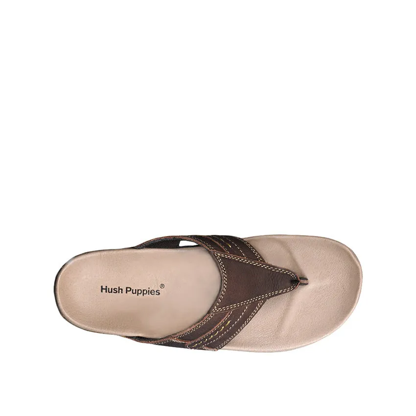 Ynigo Thong Men's Sandals - Brown Nubuck