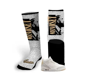 Retro 3 Ivory Socks - Mindset