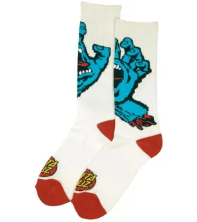 Santa Cruz leisure socks Screaming Hand Socks SCA-SCK-0106 white