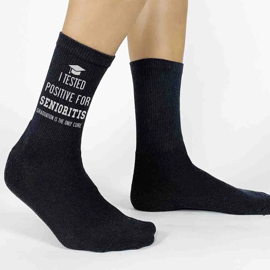 2024 Senioritis Grad Socks for the Senior Class of 2024