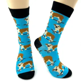 Skateboarding Bulldog Socks