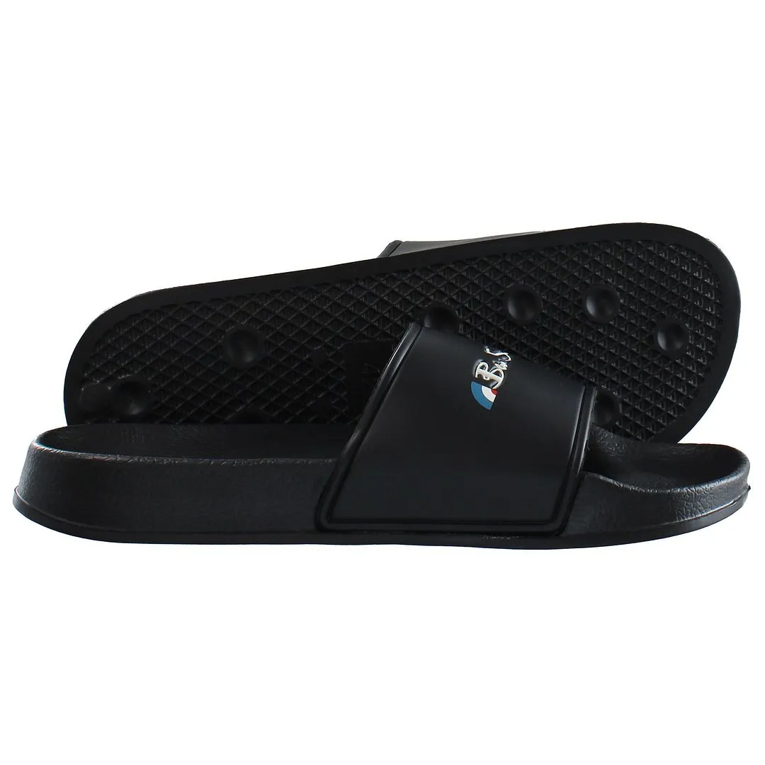 Ben Sherman Mens Black Sliders