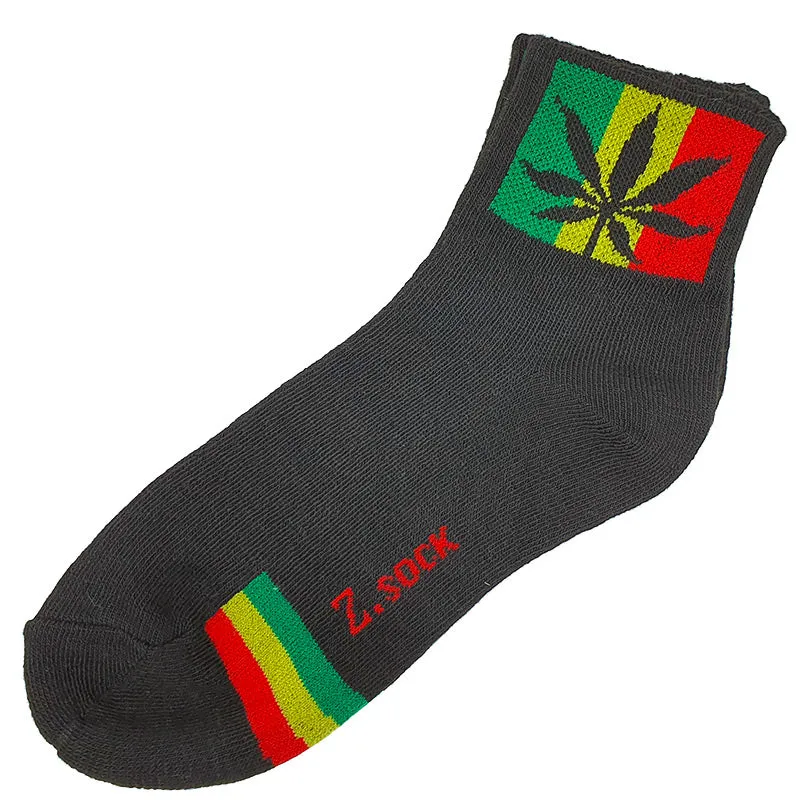 Leaf socks short