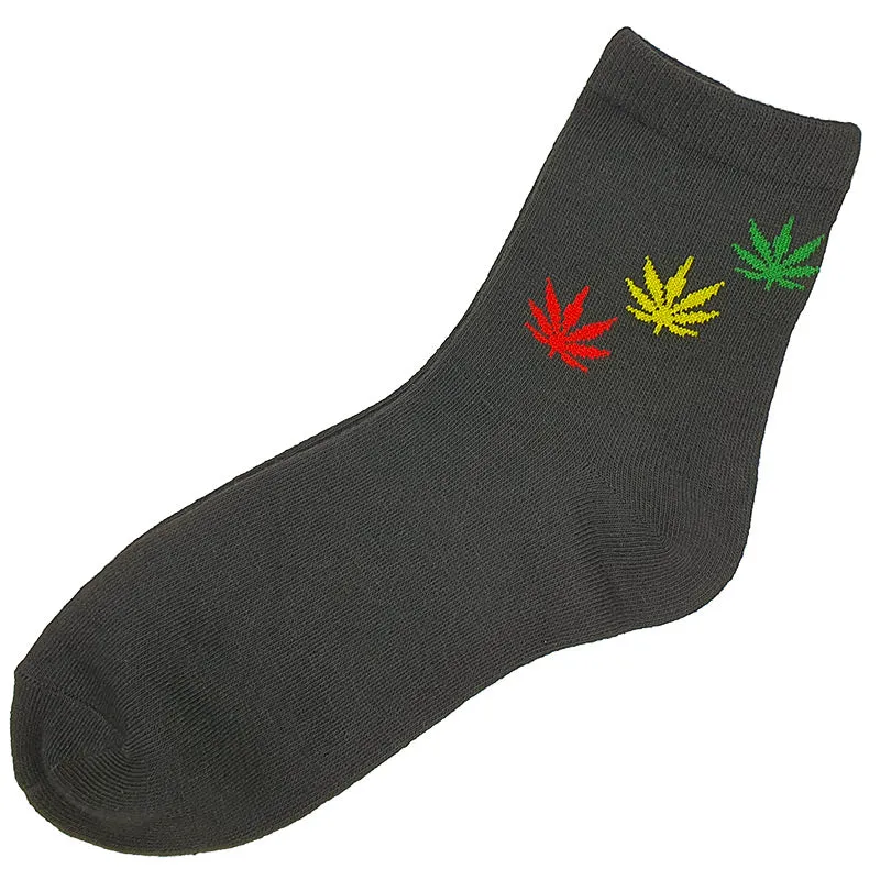 Leaf socks short