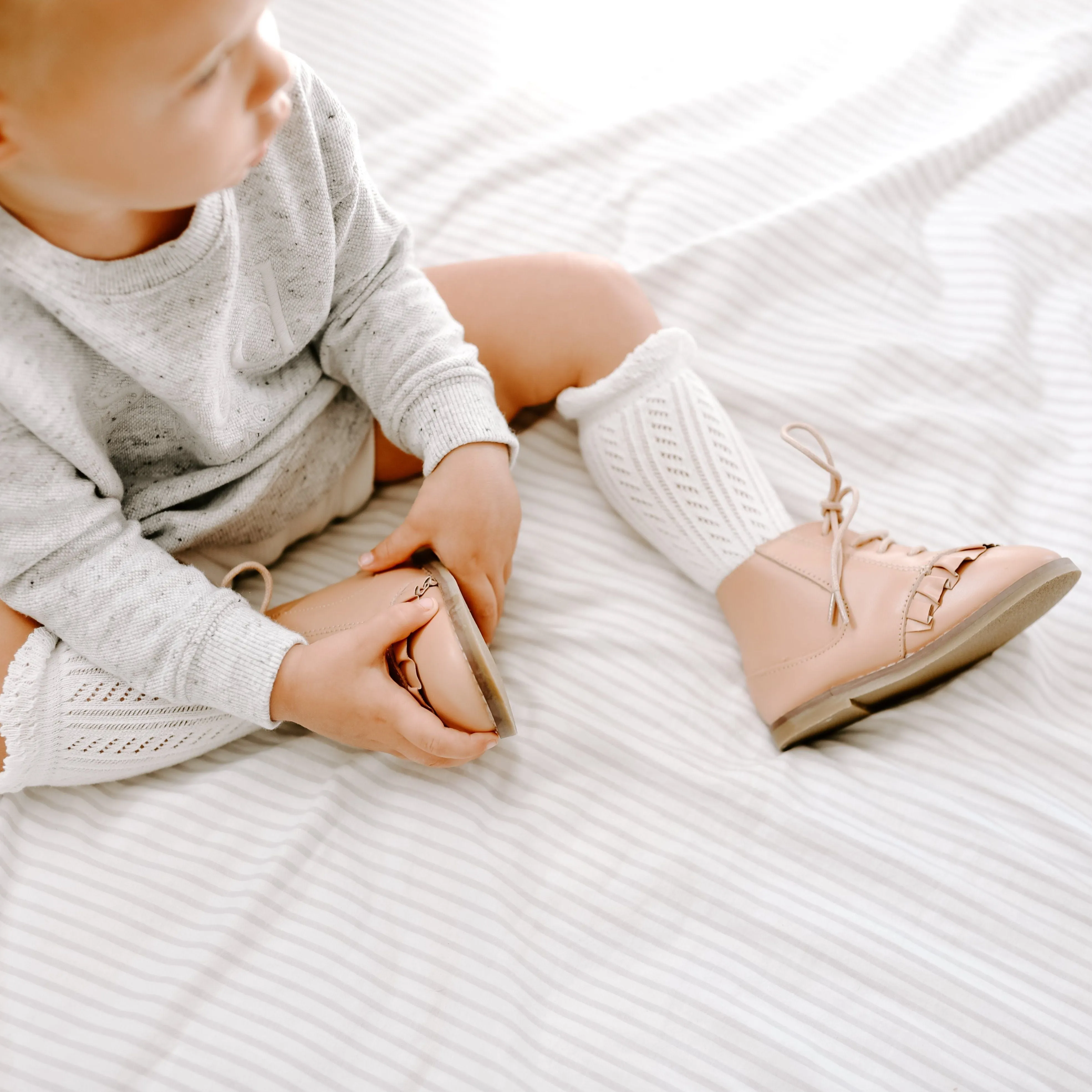 Toddler white sock