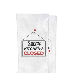 Stay Out of the Kitchen Funny Pickleball Crew Socks