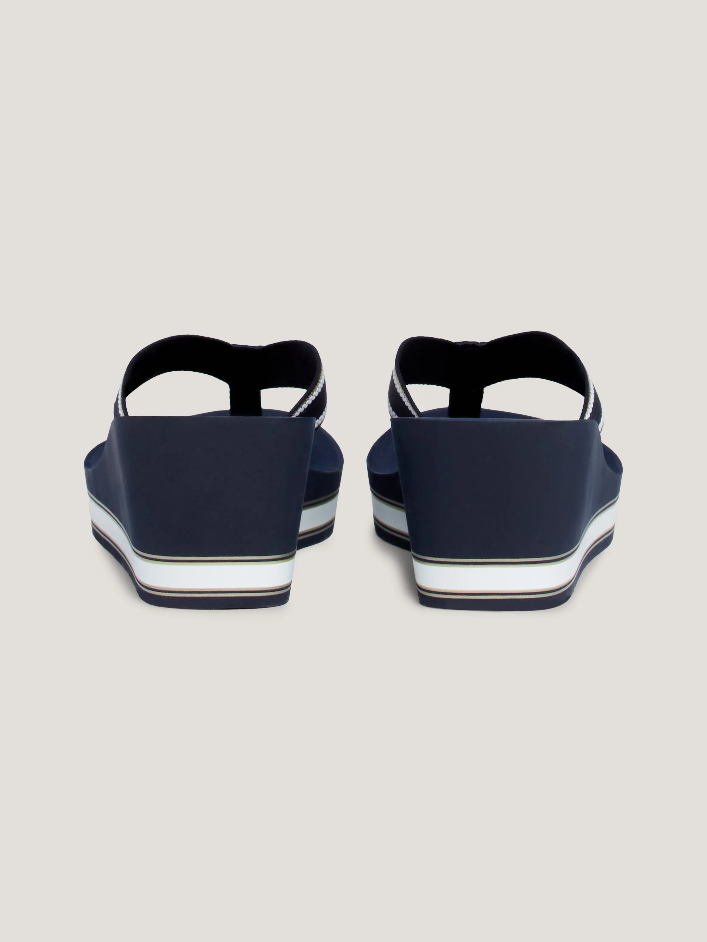 TOMMY HILFIGER High Wedge Flip Flop Navy