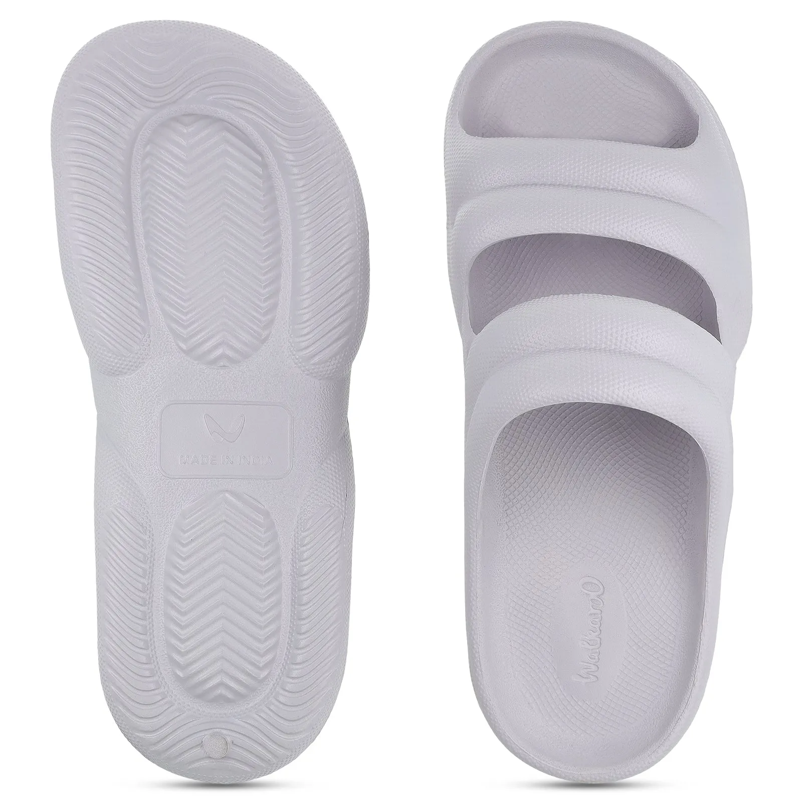 Walkaroo Womens Flip Flop  - WC4870 Light Grey