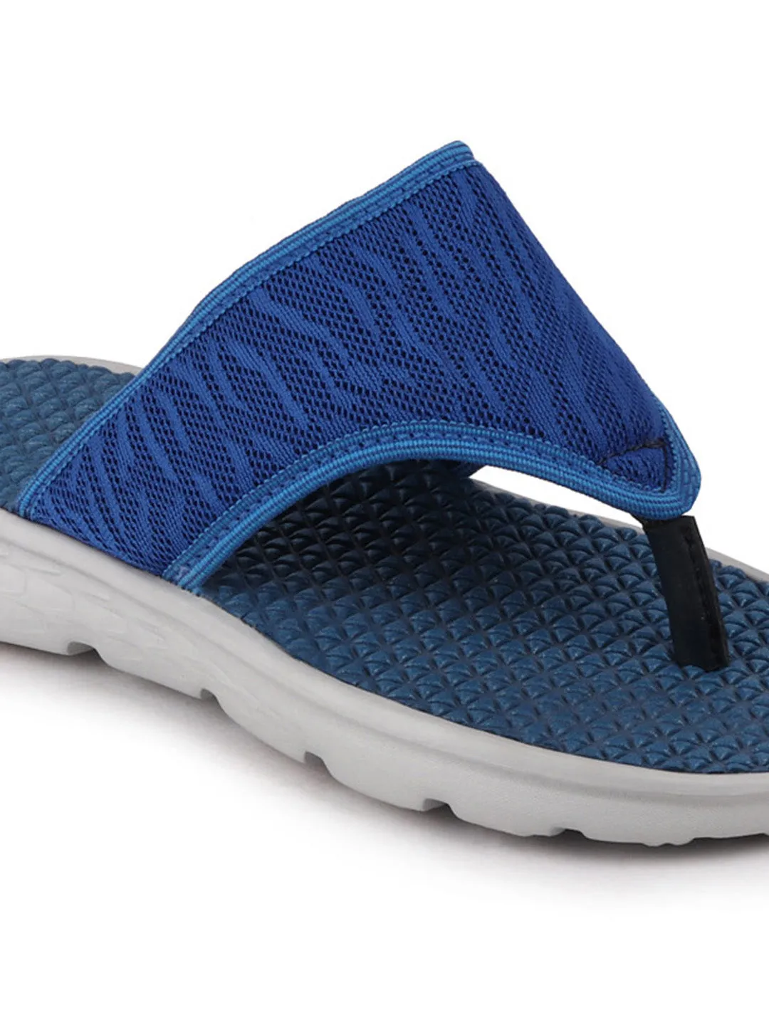 Men Royal Blue Casual Slip-On Flip-Flops