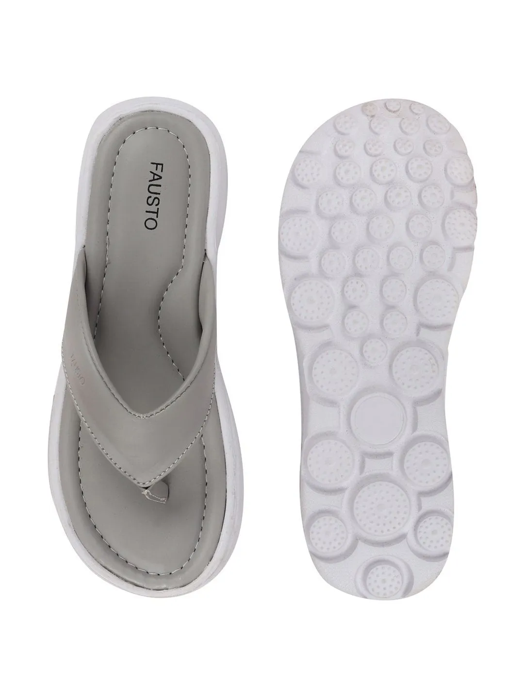 Women Grey Slippers & Flip Flops