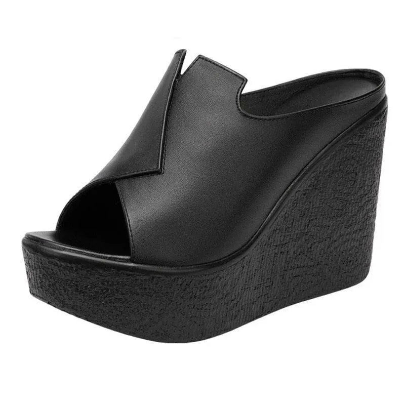 Slip-on Heels Wedge Sandals